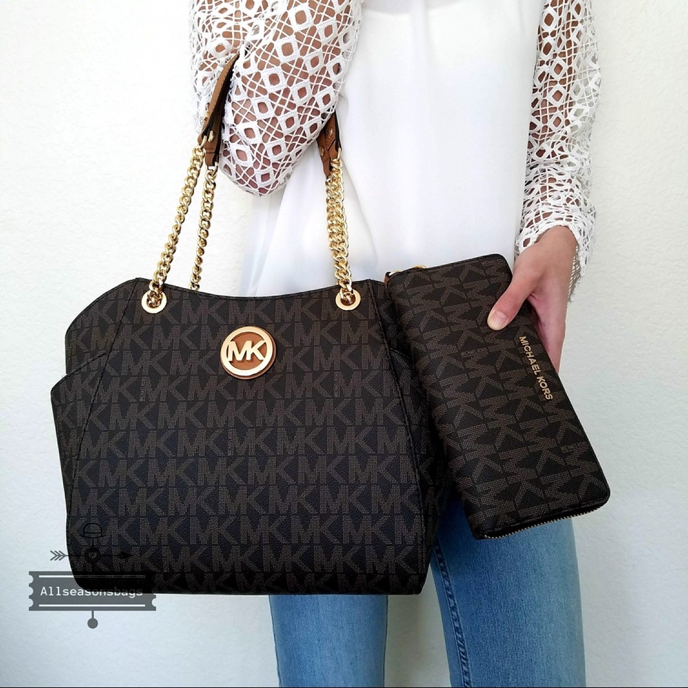 Michael Kors Large Jet set chain tote large NWT - Picture 3 of 6